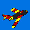 Hot Flying jet coloring