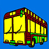 Modern city bus coloring