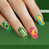 Soccer Nail Art Brazil 20…